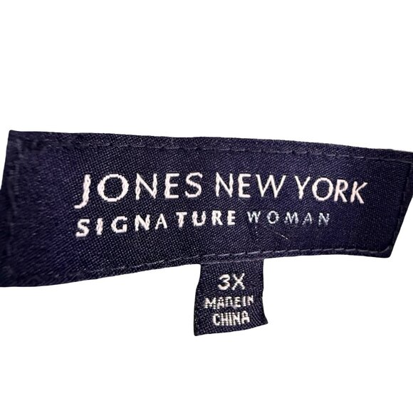 Jones New York Signature 3X Denim Coat Jacket Cotton Pockets Green - Picture 4 of 6